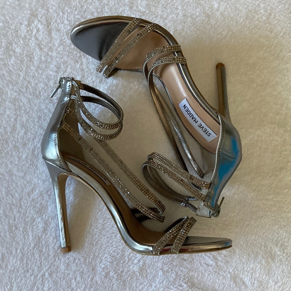 Silver Steve Madden Heels